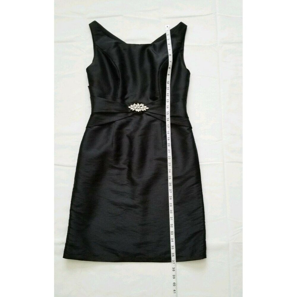 Jade By Jasmine Women’s Stunning Taffeta Bateau Neckline Sheath Dress Size 8 - Picture 15 of 15